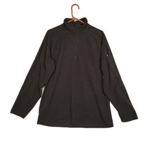 The North Face TKA 100 1/4 Zip Fleece Pullover Mens XL Black Lightweight